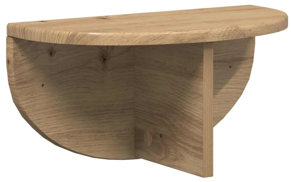 vidaXL Falpolc Falra szerelhető Artisan tölgy 38 x 19 x 19 cm Faanyag