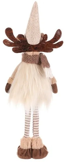 Karácsonyi dekoráció Álló szarvas, magasság 51 cm, bézs/barna