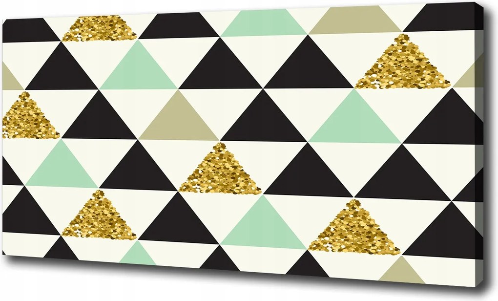 Vászonkép Színes háromszögek 100x70 cm