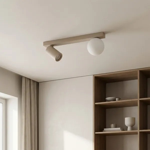 Brilagi - SELE BALL irányítható spotlámpa 1xGU10/30W/230V + 1xG9/10W bézs