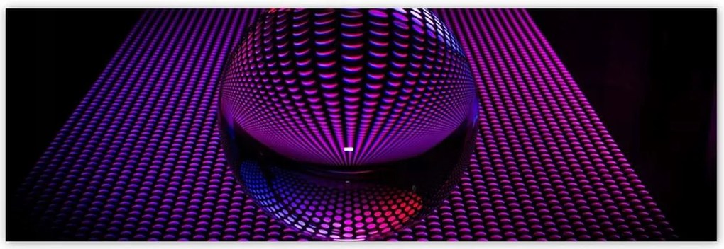 Poszterek 200x66 Lila gömb