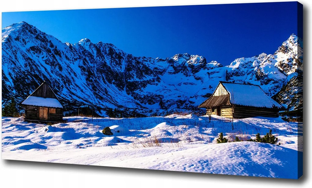 Vászonkép Házak a Tátrában 100x70 cm