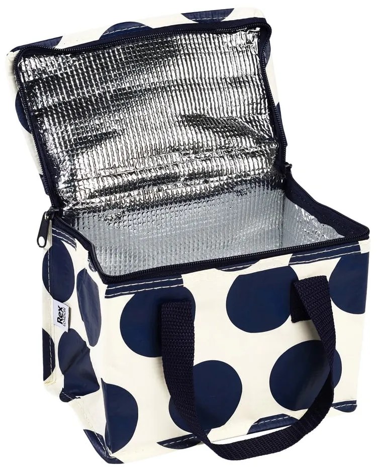 Kék-krémszínű hűtőtáska Spotlight – Rex London