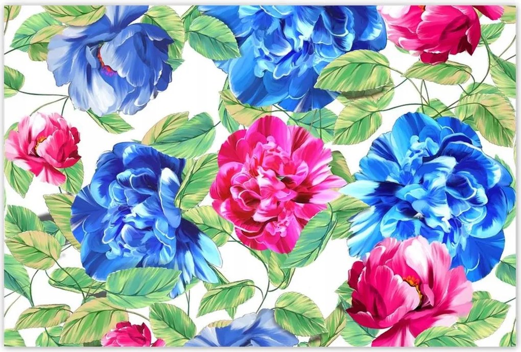 Poszterek 120x80 Színes virágok Virágok