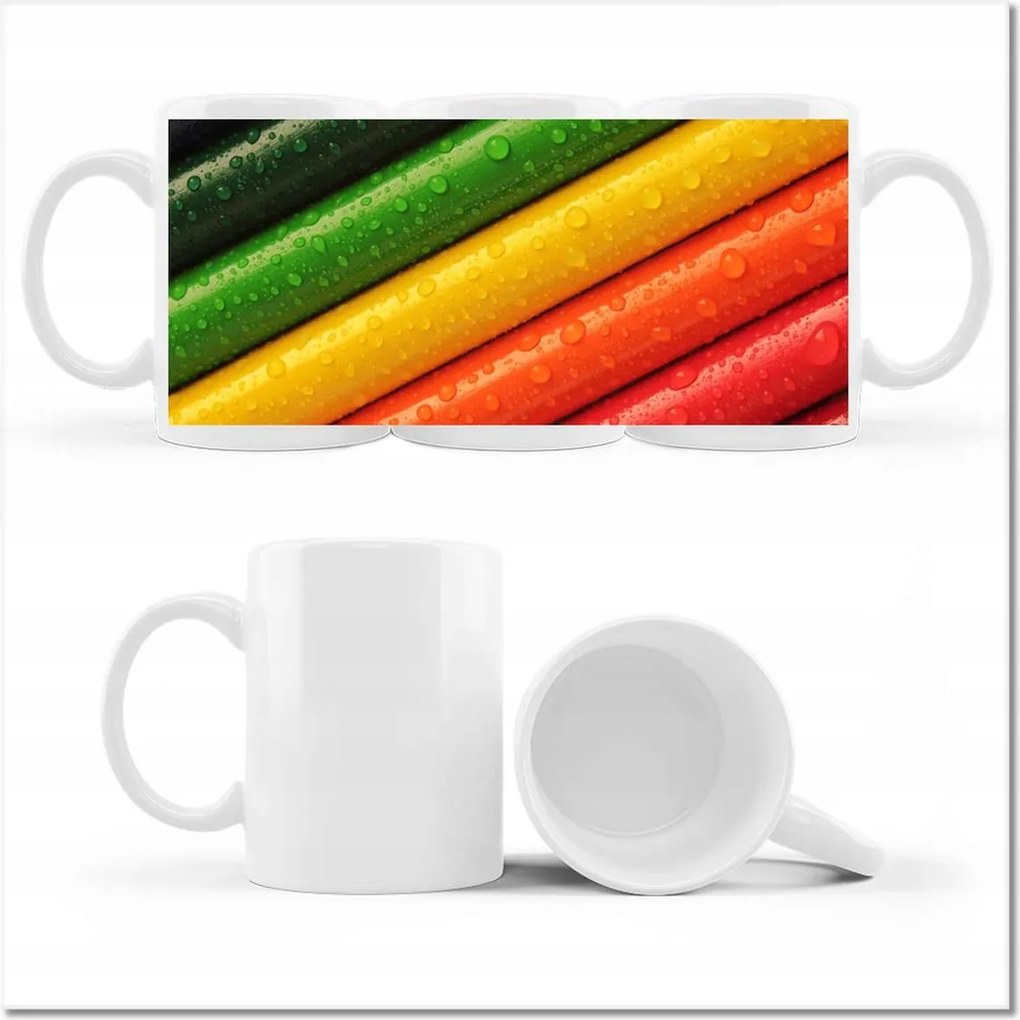 Fényképes bögre Színes ceruzák Színek