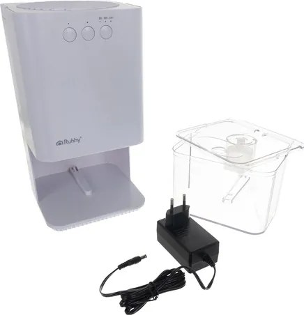 Mini páramentesítő LED háttérvilágítással és időzítővel fekete