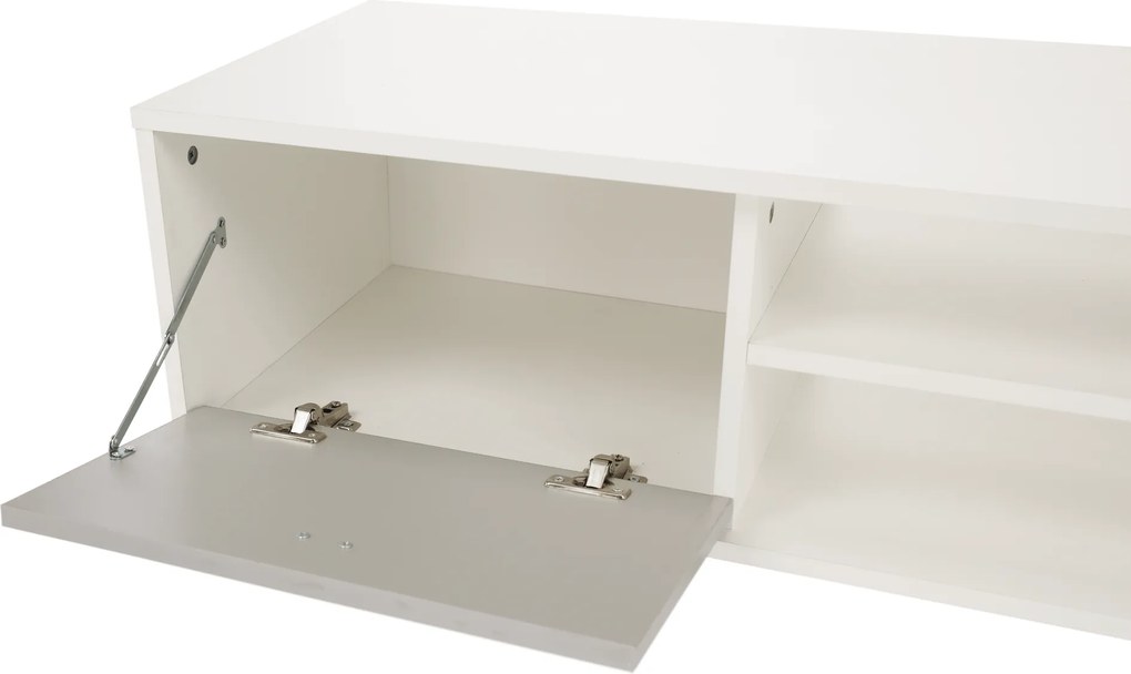 Nappali bútor, fehér/szürke, GENTA