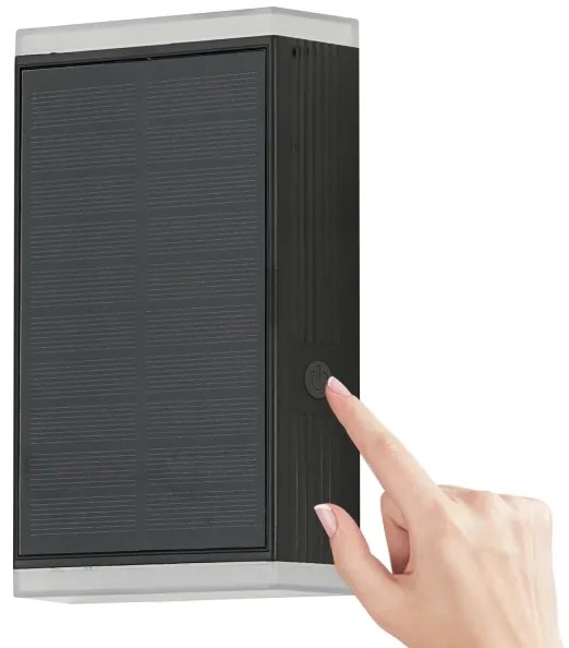 Brilagi - SUN GUARD LED 2W/3,7V 2000mAh IP45 napelemes fali lámpa