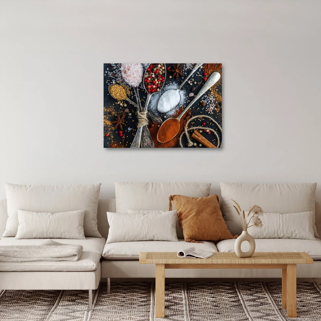 Fűszerek képe (70x50 cm)