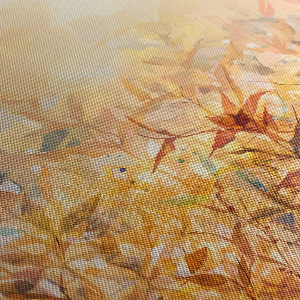Kép - levelek az ősz színében, olajfestmény (150x105 cm)