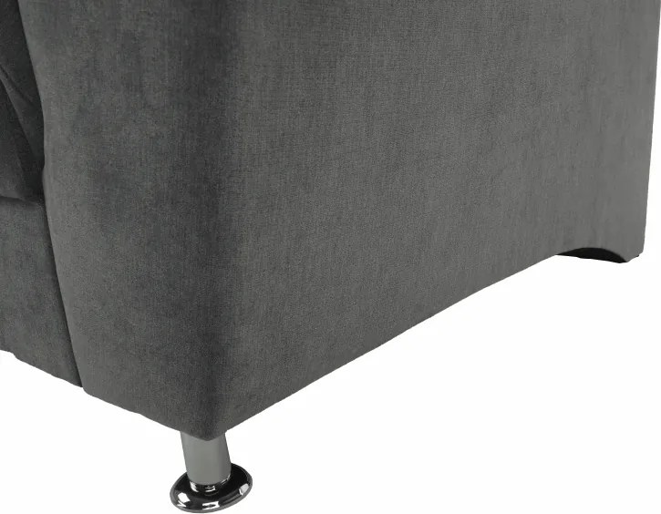 Fotel, szürke szövet, SANTIAGO