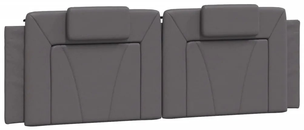 szürke műbőr ágykeret Viana matrac nélkül 160x200 cm