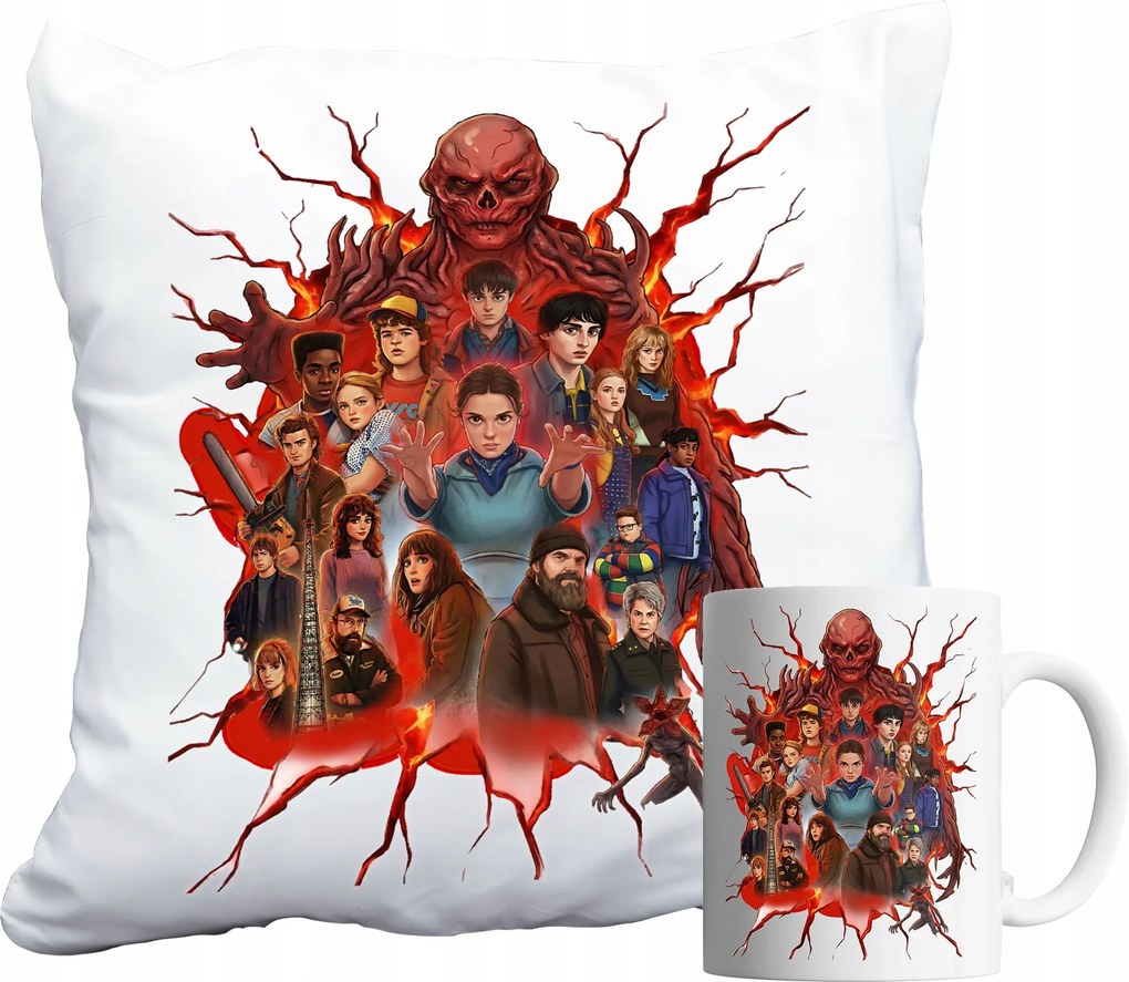 Bögre És Párna Szett Stranger Things Demogorgon Sorozat Ajándék Név