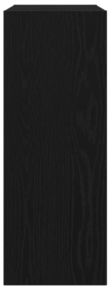 fekete tölgy konzolasztal - 78x30x80 cm - Műanyagfából készült