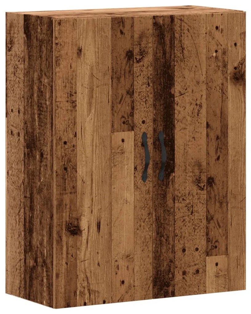 antik fa színű szerelt fa fali szekrény 69,5 x 34 x 90 cm
