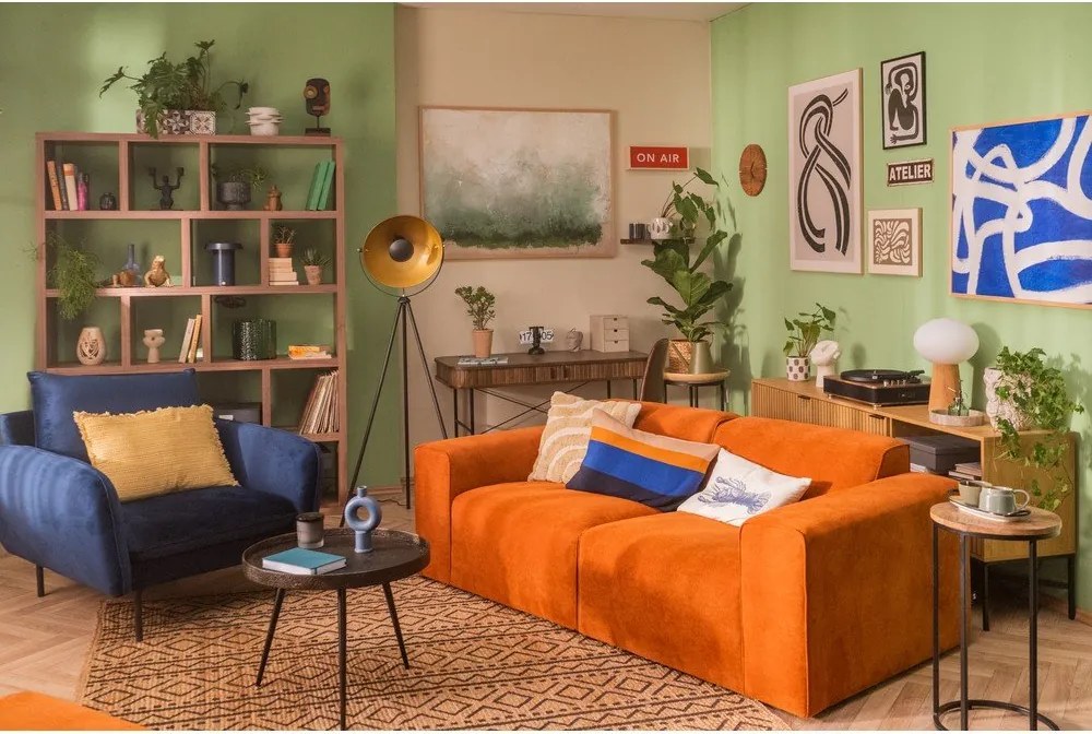 Sting narancssárga kordbársony sarokkanapé, jobb oldali - Scandic