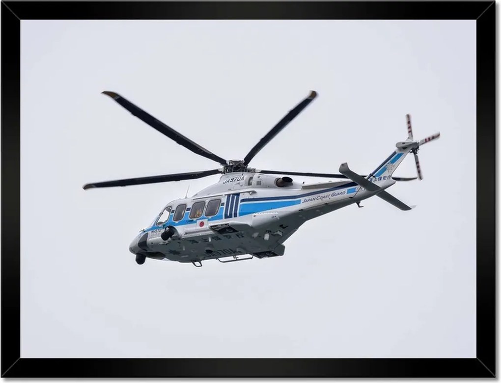 Poszterek keretben 40x30 Japán helikopter