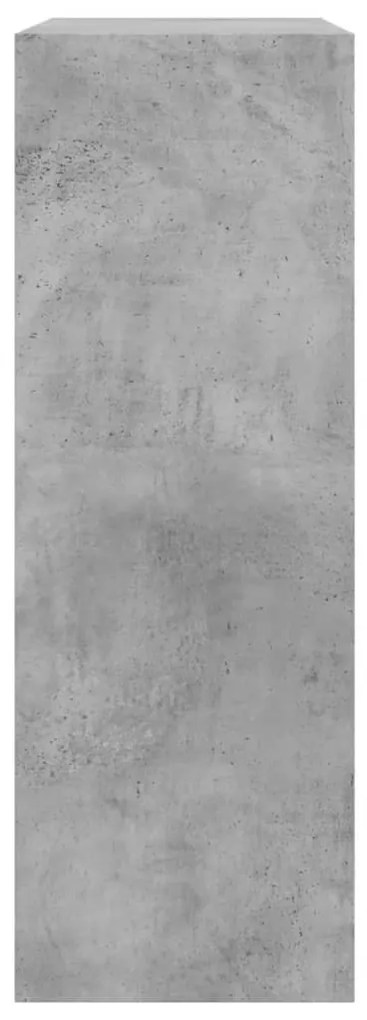 betonszürke szerelt fa cipőszekrény 80 x 34 x 96,5 cm