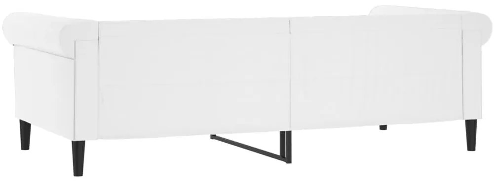 fehér műbőr kanapéágy 80 x 200 cm