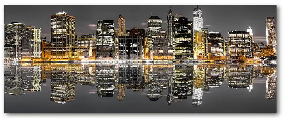 Akril üveg kép New york éjjel pl-oa-125x50-f-64057885