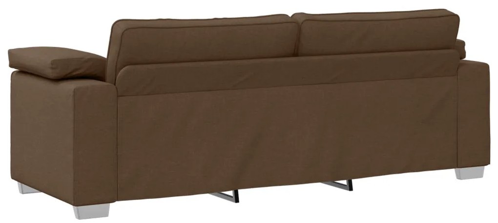 3Fős Kanapé Barna 178 cm Szövet