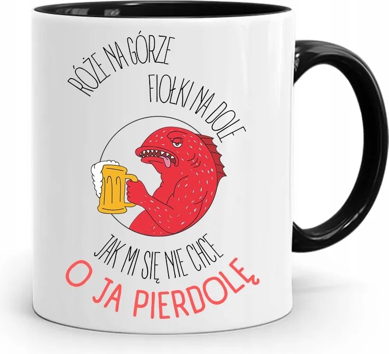 Bögre Fekete Vicces Rózsák A Tetején fényképes nyomtatással