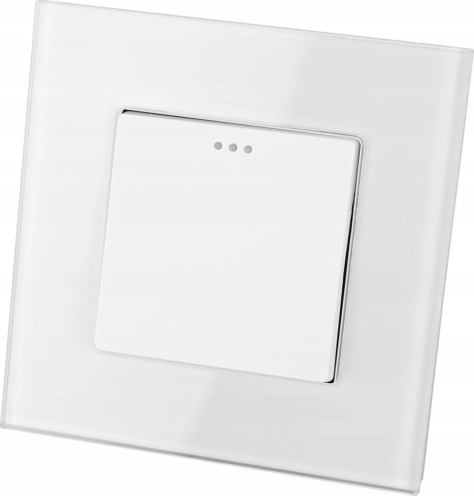 Lépcsőkapcsoló kapcsoló szimpla fehér szett Miuun kerettel