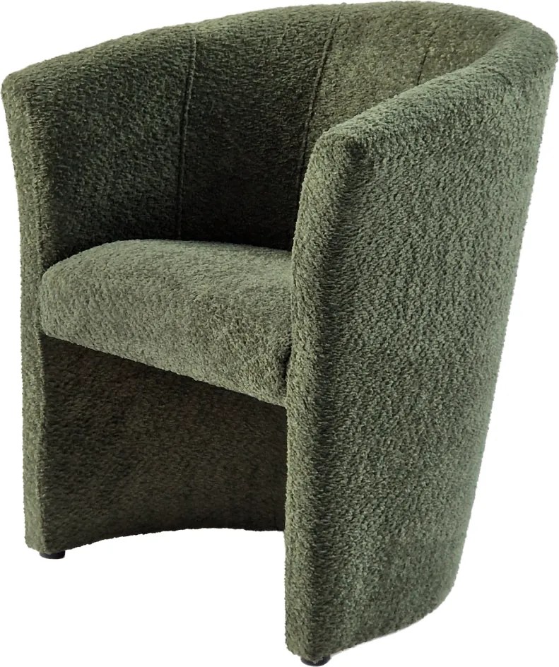 Klub fotel, zöld Coral anyag, CUBA