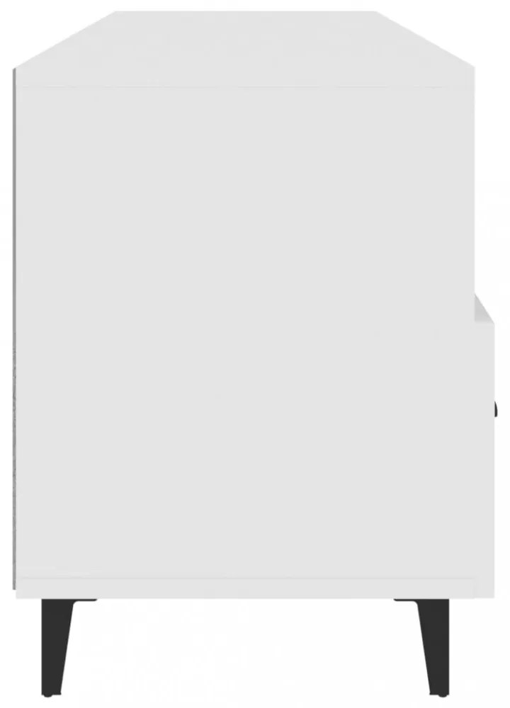 fehér szerelt fa TV-szekrény 102 x 35 x 50 cm