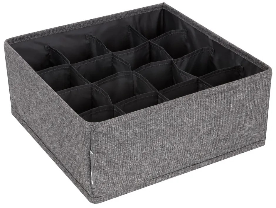 Drawer szürke fiókrendszerező 16 rekesszel - Bigso Box of Sweden