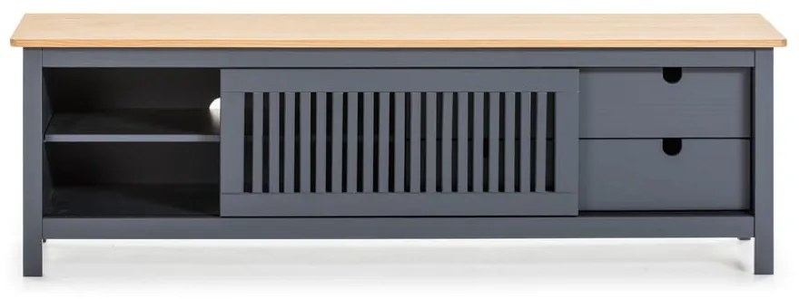 Bruna szürke fa TV-állvány - Marckeric