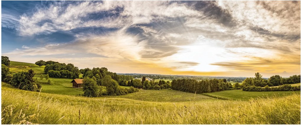Tájkép (120x50 cm)