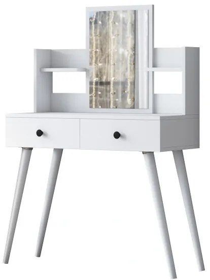 Öltözködő asztal 111,8x97,8 cm fehér