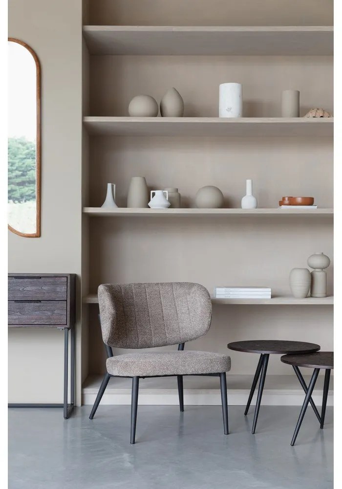 Világosbarna fotel Sanne – White Label