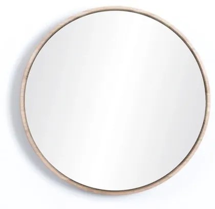 Look falitükör tömör tölgyfa kerettel, ⌀ 32 cm - Gazzda