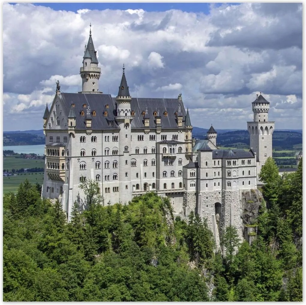 Poszterek 100x100 Neuschwanstein kastély