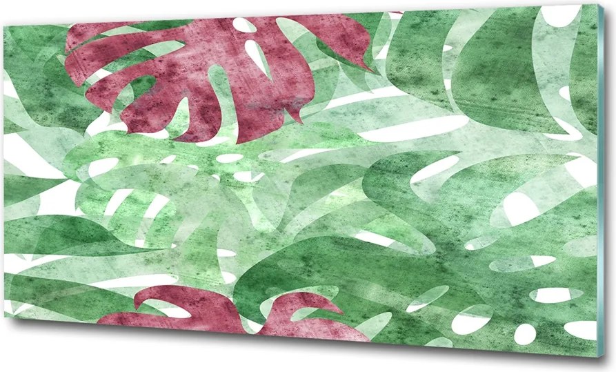 Fotó üvegkép Hawaii virágok 125x50