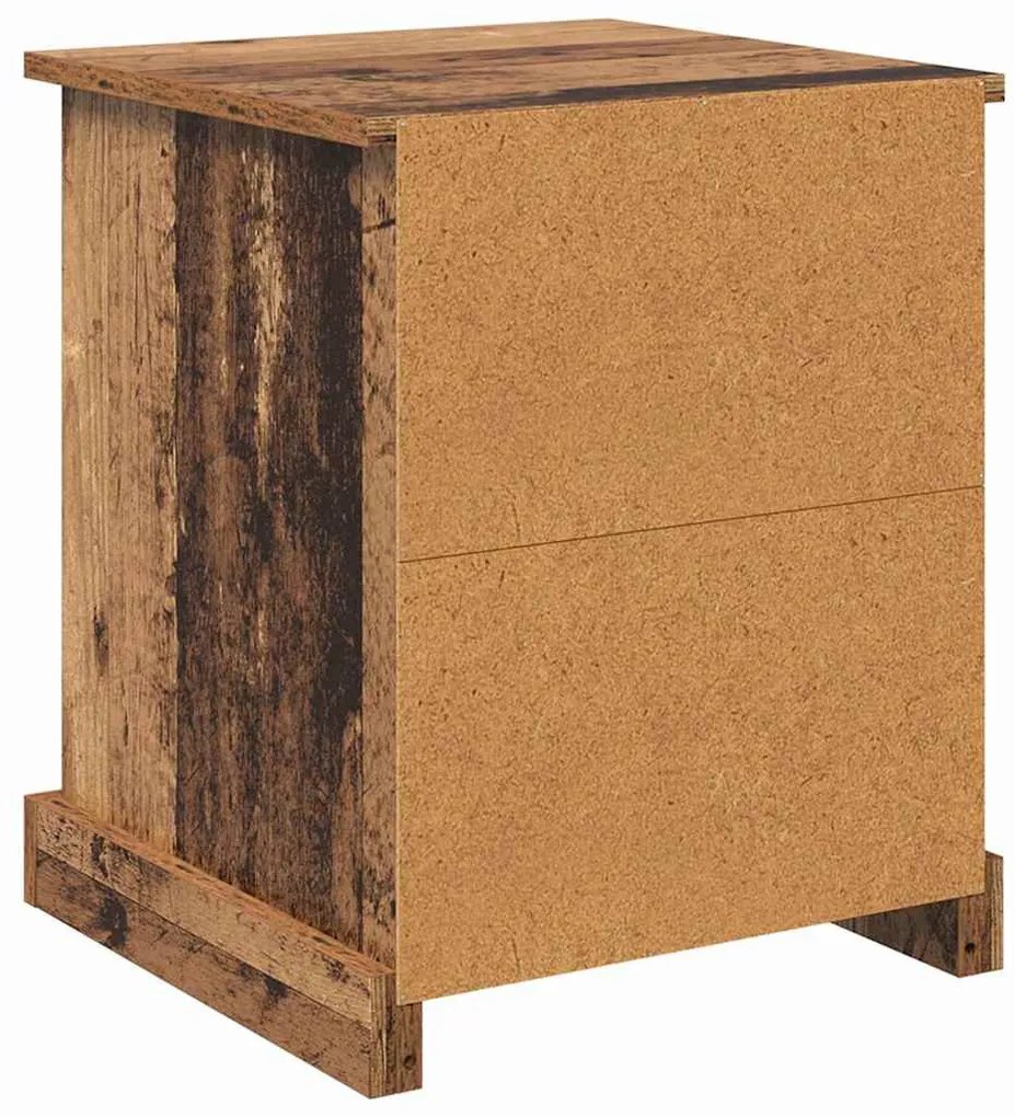 Éjjeliszekrény fiókkal 2 pcs Régi fa 39 x 39 x 47.5 cm Faanyag