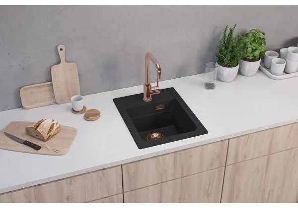 ALVEUS 1139771 - Mosogató ATROX 50x40 cm gránit/fekete