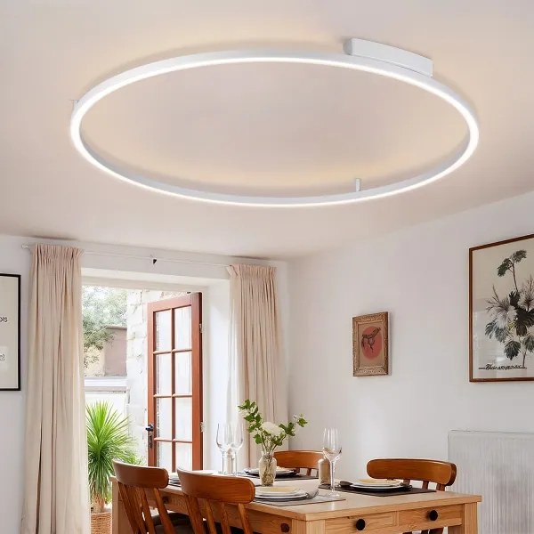 Brilagi - Fényerőszabályozható LED lámpatest PORTOFINO LED/85W/230V Ø 120 cm ezüst+távirányító