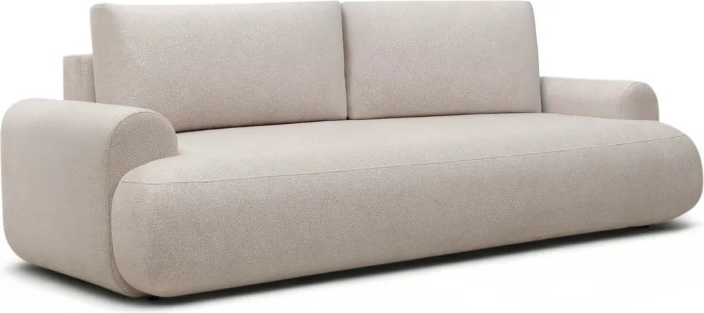 Lotulis kanapé ágyfunkcióval - krém vízlepergető kötött szövet Blur 01