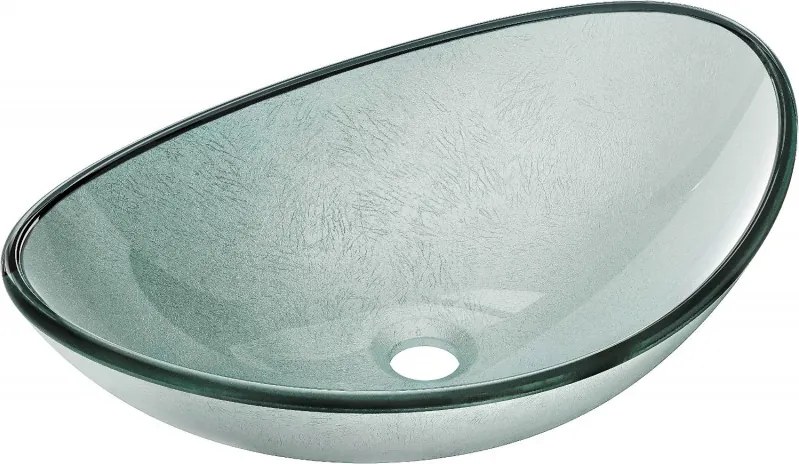 Mexen Sonia 54 x 37 cm-es, ezüst színű üveg mosdótál - 24145411