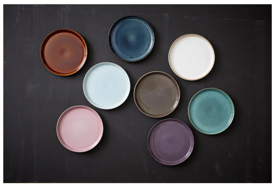 Fekete-borostyán színű kőedény tányér ø 27 cm Gastro Black/Amber – Bitz