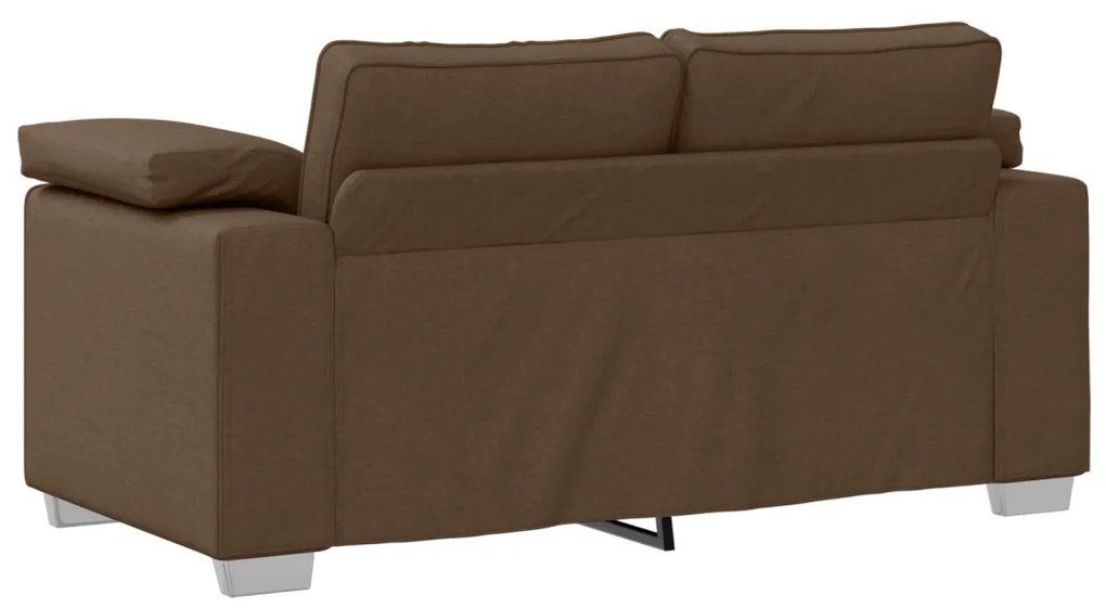 vidaXL Kanapé Szett 2 pcs Barna 219 x 77 x 82 cm szövet