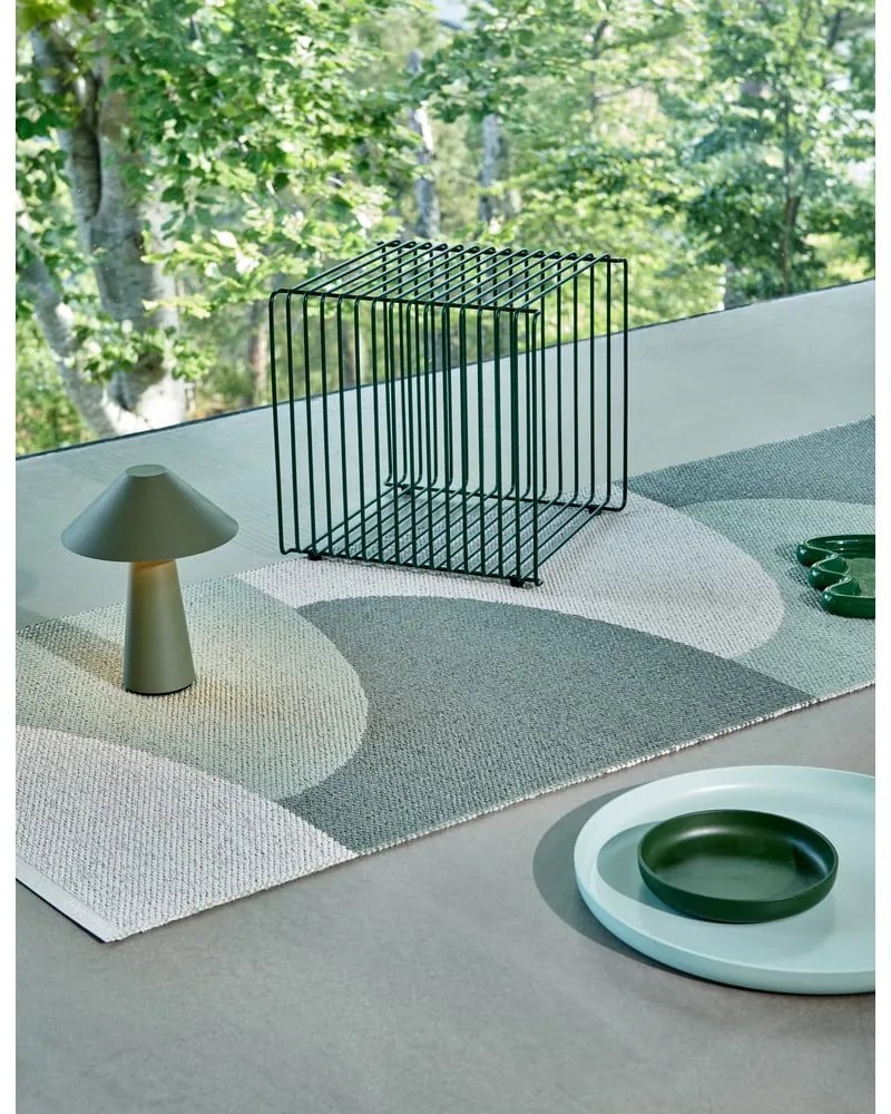 Zöld kültéri-beltéri futószőnyeg 70x270 cm Hill Army Misty Mint – Pappelina