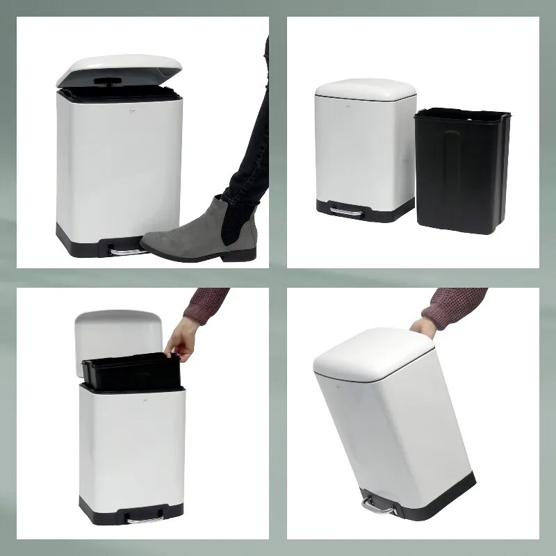 Kela DAVINO pedálos kuka, fehér 12 L