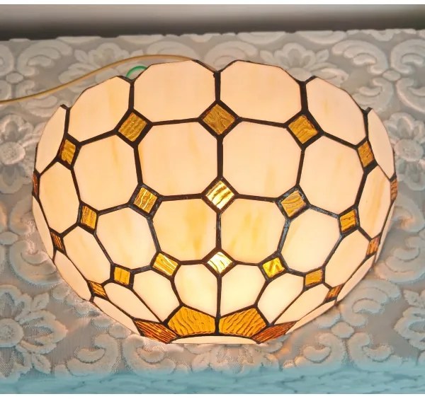 Brilagi - Tiffany stílusú vitrázs falikar DORAN 1xE14/40W/230V