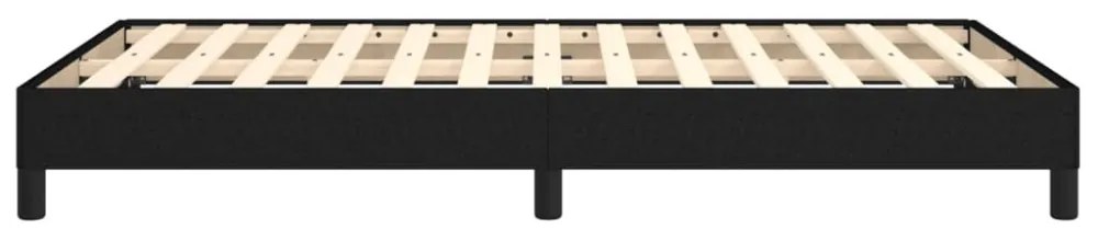 ágykeret matrac nélkül fekete 120x190 cm szövet