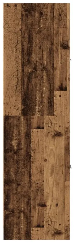 antik fa színű szerelt fa patikaszekrény 30 x 41 x 144,5 cm