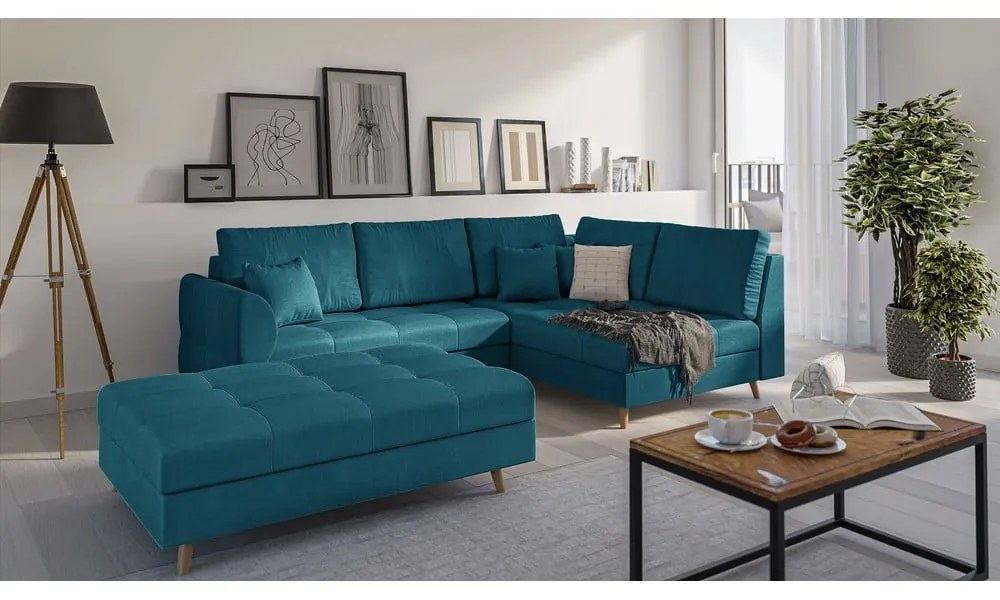 Türkiz lábtartó Ariella – Ropez